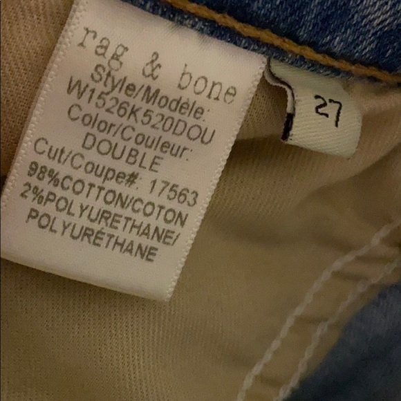 Rag & Bone Ankle Skinny Distressed Jeans - Picture 7 of 7